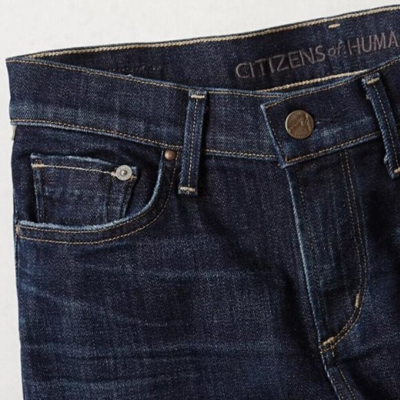 Citizens Of Humanity Dark Wash Amber Medium Rise Boot Cut Jeans Size 26 - Picture 5 of 12